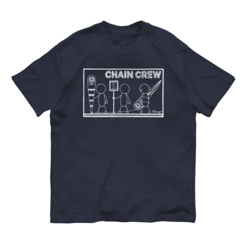 PBスティック君 CHAIN CREW Organic Cotton T-Shirt