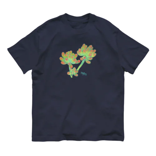 多肉植物・乙女心 Organic Cotton T-Shirt