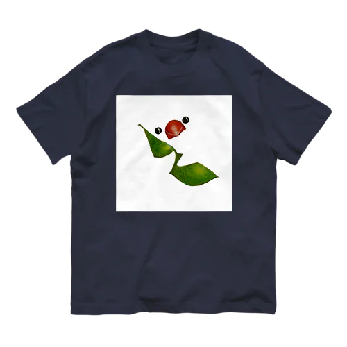 えだまめ文鳥 白文鳥 Organic Cotton T-Shirt