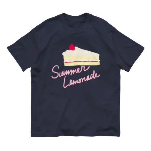 ショートケーキ（文字入り） オーガニックコットンTシャツ