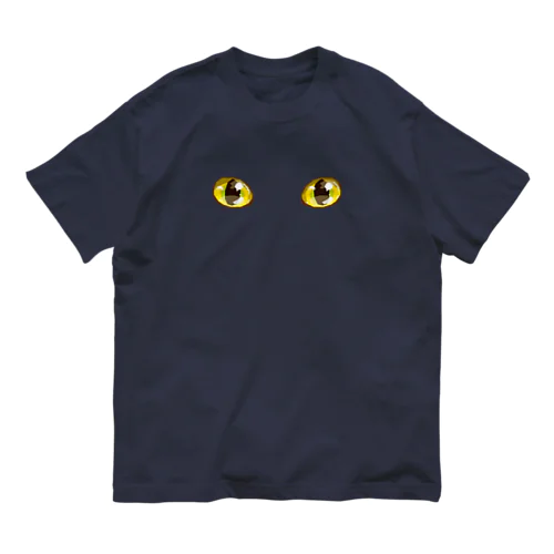 黒猫の目 オーガニックコットンTシャツ