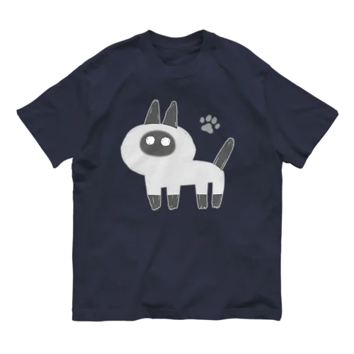 【GuchaNeko】ポインテッド 유기농 코튼 티셔츠