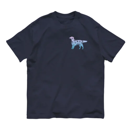 花-sun2 フラットコーテッドレトリバー Organic Cotton T-Shirt