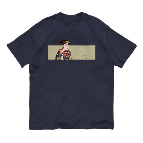 Yo-U-Ki-e「高島おひさ」横型Tシャツ【浮世絵】 Organic Cotton T-Shirt