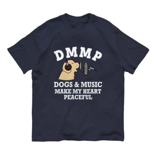 DMMP（文字白） 유기농 코튼 티셔츠