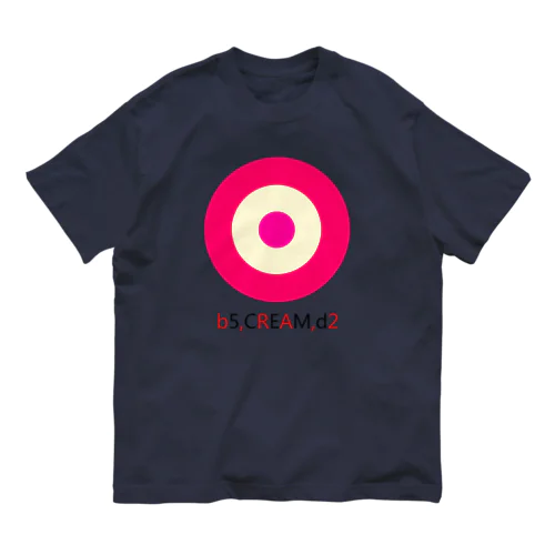 サークルa・ショッキングピンク・クリーム・ショッキングピンク2 Organic Cotton T-Shirt