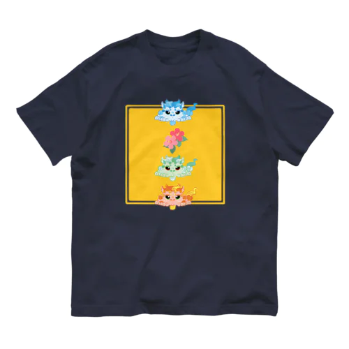 ぺたんこシーサー オーガニックコットンTシャツ