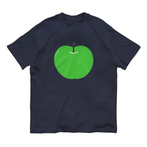 大きな青りんご Organic Cotton T-Shirt