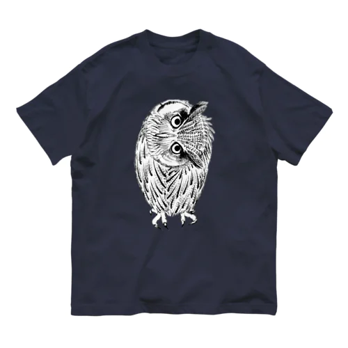 首を傾げてるアフリカオオコノハズク Organic Cotton T-Shirt