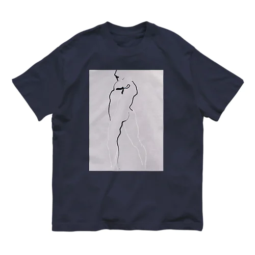 abstract inked memory オーガニックコットンTシャツ