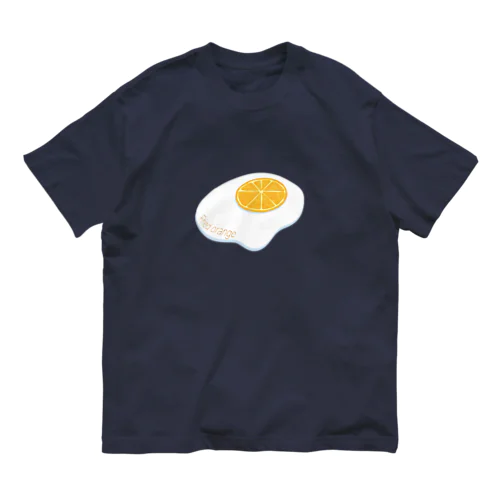 オレンジの目玉焼き オーガニックコットンTシャツ