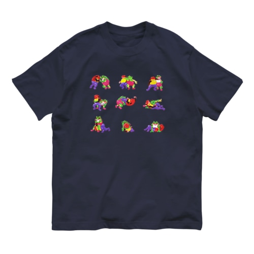 ケロレスシリーズ！第二試合：トマトVSツノ Organic Cotton T-Shirt