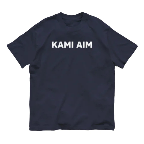 KAMI AIM WHITE Organic Cotton T-Shirt