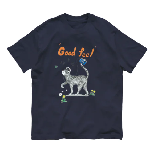 ネコちゃん(サバトラ) Organic Cotton T-Shirt