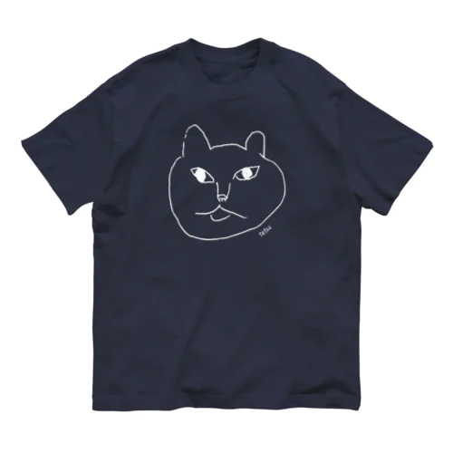 OINOE  ねこ （白） オーガニックコットンTシャツ