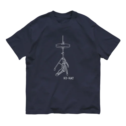 ハイハット(白) Organic Cotton T-Shirt