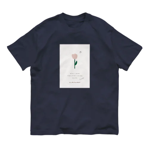 蝶々 チューリップ Organic Cotton T-Shirt