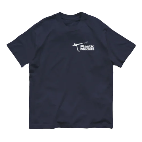 KPMロゴTシャツ - 紺 オーガニックコットンTシャツ