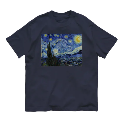 The Starry Night オーガニックコットンTシャツ