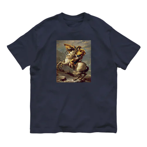 Napoleon Crossing the Alps オーガニックコットンTシャツ