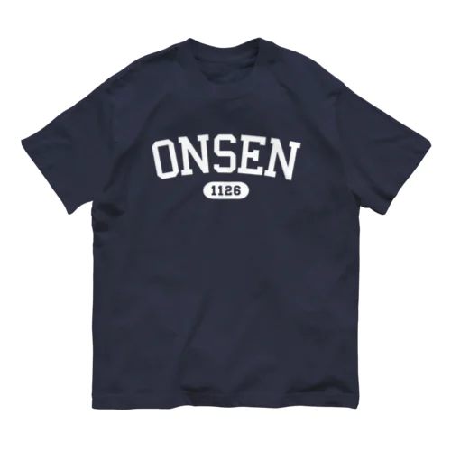 ONSEN 1126（ホワイト） オーガニックコットンTシャツ