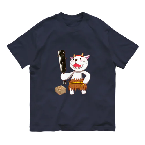 はぐにゃん ver.おに オーガニックコットンTシャツ