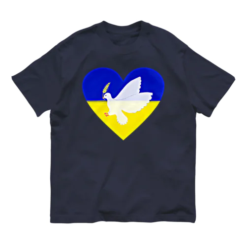 Pray For Peace ウクライナ応援 オーガニックコットンTシャツ