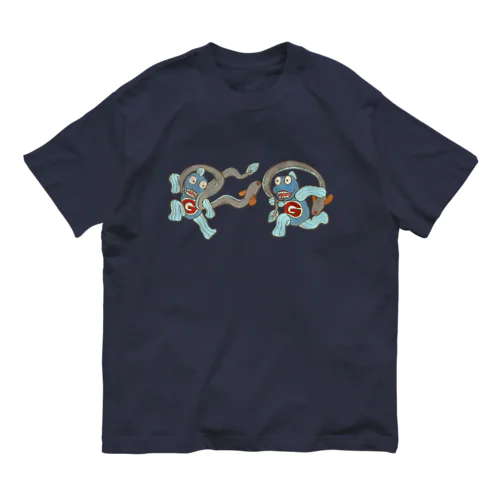 風魚雷魚図 オーガニックコットンTシャツ