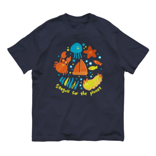 seagull for the planet B オーガニックコットンTシャツ