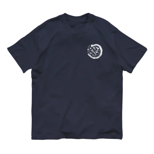 Jellyfish planet（クラゲの惑星）白バックプリント オーガニックコットンTシャツ