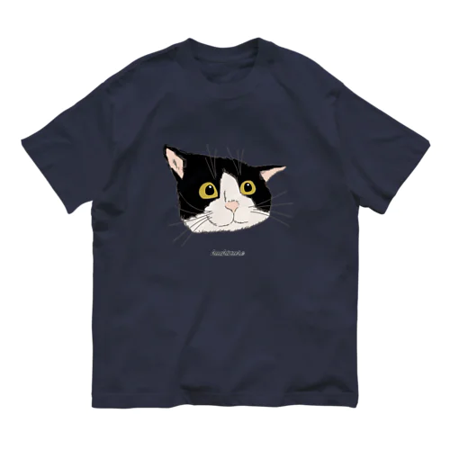 いい顔のハチワレ猫 Organic Cotton T-Shirt