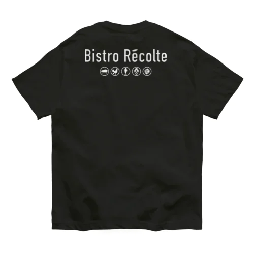 Bistro Récolte バックロゴTシャツ オーガニックコットンTシャツ