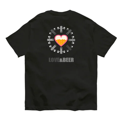 【バックプリント】LOVE & BEER Organic Cotton T-Shirt