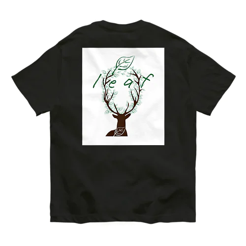 鹿leaf オーガニックコットンTシャツ