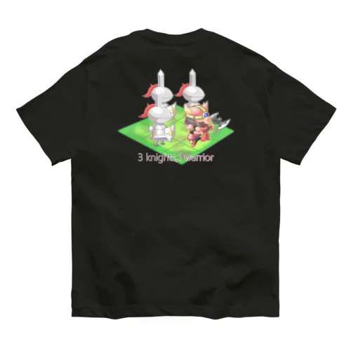 3 knights,1 warrior(English ver.) Organic Cotton T-Shirt