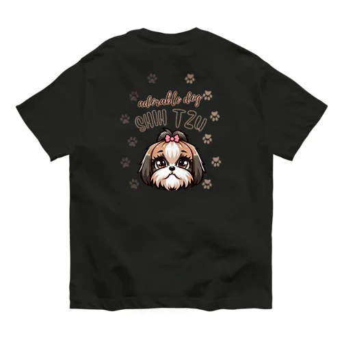 adorable dog　SHIH TZU　（シーズー） オーガニックコットンTシャツ