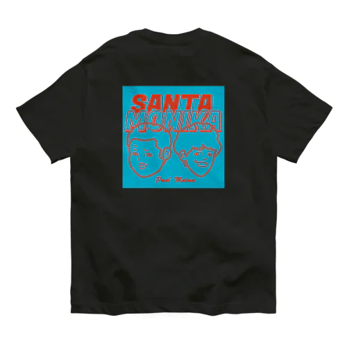 SANTAMONIKA ブルー Organic Cotton T-Shirt