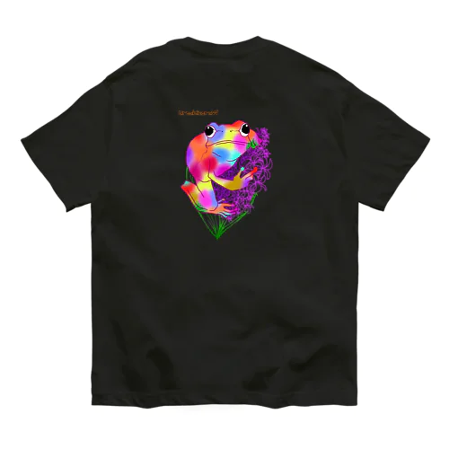 初心にカエル　バックプリント Organic Cotton T-Shirt