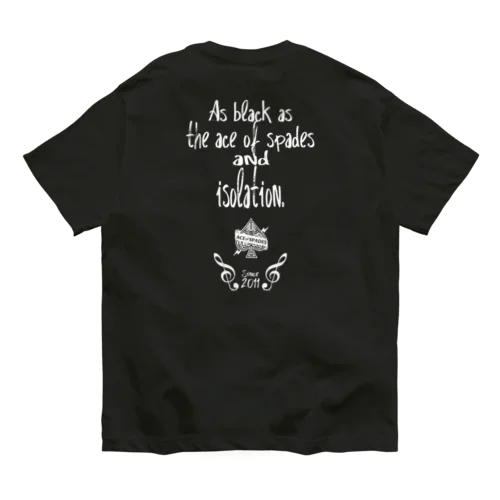 spade and black オーガニックコットンTシャツ