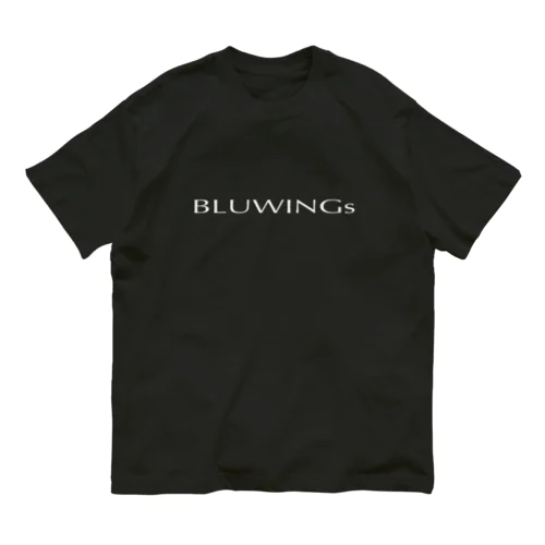 BLUWINGsトップス白字 オーガニックコットンTシャツ