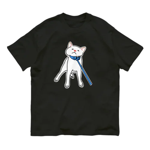 いやいや白柴(白地あり) Organic Cotton T-Shirt