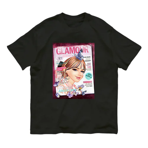 可愛い女の子＊ガール＊蝶 Organic Cotton T-Shirt