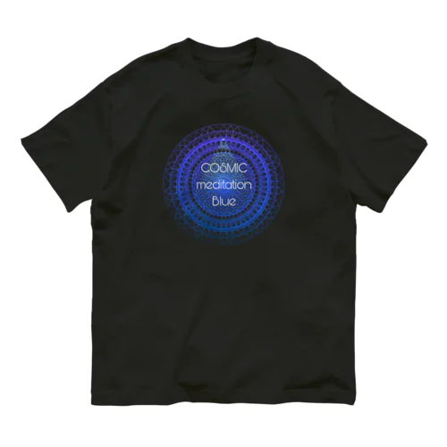 COSMIC meditation Blue Organic Cotton T-Shirt