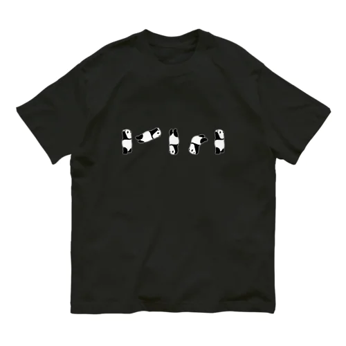 スローモーション＊パンダ（フチドリ有り） Organic Cotton T-Shirt