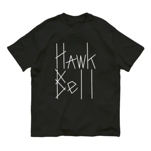 Hawk Bell Logo White Organic Cotton T-Shirt