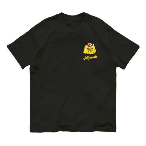 JELLY HEADS YELLOW オーガニックコットンTシャツ