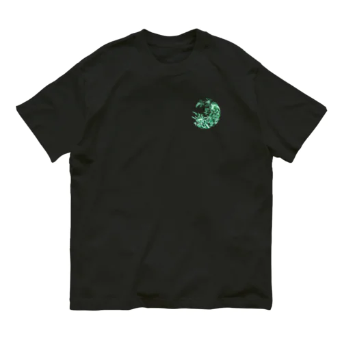 水仙と岩の皿（景徳鎮）フチ無し Organic Cotton T-Shirt