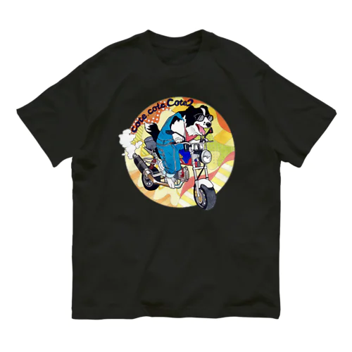 ワンコ×バイク オーガニックコットンTシャツ