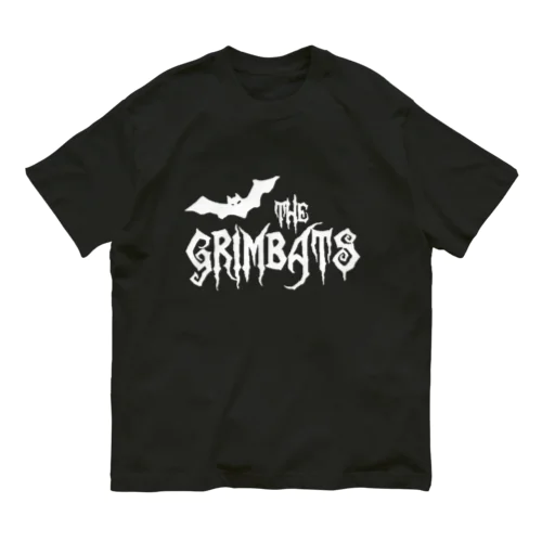 THE GRIMBATS logo-1 White Organic Cotton T-Shirt