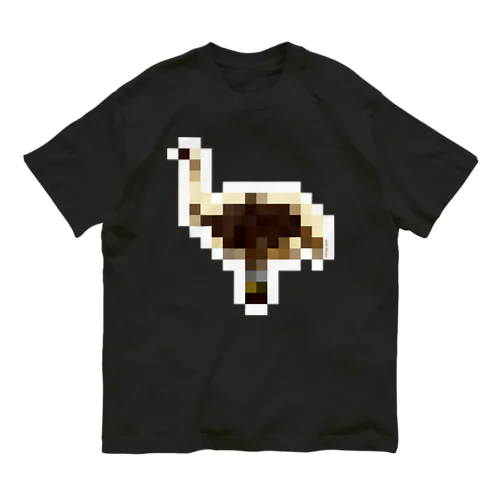 PIXEL_ANIMAL_09(OSTRICH) オーガニックコットンTシャツ